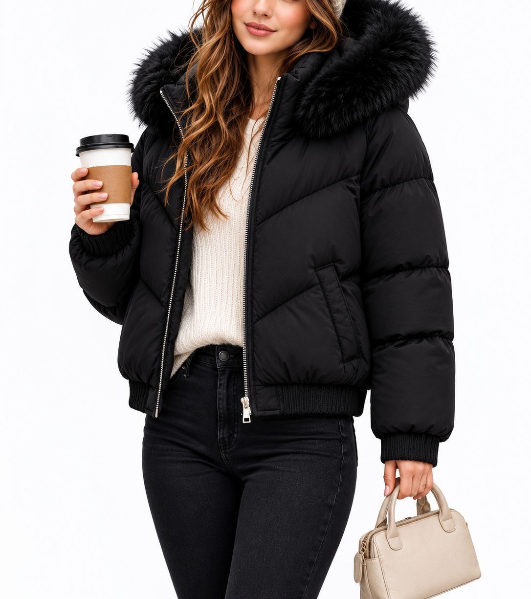 CAMPERA CON CAPUCHA/PELUCHE